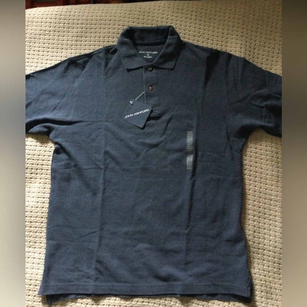 Mens John Ashford polo style knit shirt